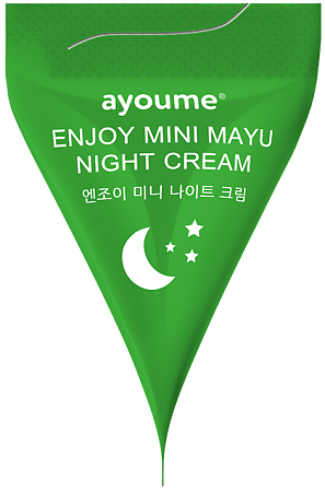 Ayoume~Ночной крем с азиатской центеллой~Enjoy Mini Night Cream, 3г