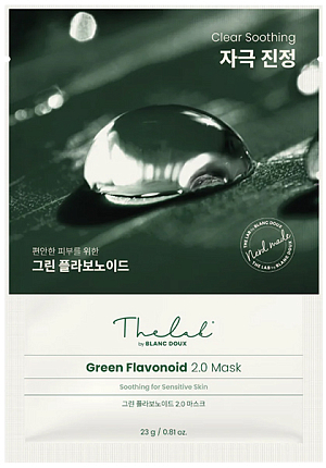 The Lab By Blanc Doux~Успокаивающая тканевая маска~Green Flavonoid