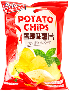 Relish~Картофельные чипсы острые (Китай)